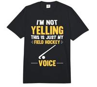 I'm Not Yelling This is Just My Field Hockey Voice Hockey Comfort Colors Adult Heavyweight T-Shirt