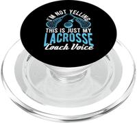 I'M NOT YELLING THIS IS JUST MY LACROSSE Coach Voice PopSockets PopGrip for MagSafe