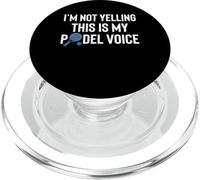 Im Not Yelling This Is My Padel Voice Racquet Paddle PopSockets PopGrip for MagSafe