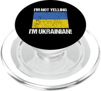 I'm Not Yelling Ukrainian Country Flag Ukraine Retro PopSockets PopGrip for MagSafe