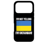 I'm Not Yelling Ukrainian International Flag Ukraine Case for iPhone 17 Pro