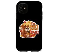 I'm Nuts About Fall Lover Cute Squirrel Autumn Kids Leaves Case for iPhone 11