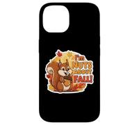 I'm Nuts About Fall Lover Cute Squirrel Autumn Kids Leaves Case for iPhone 14