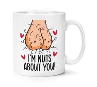 I'm Nuts About You Balls 10oz Mug Cup Funny Valentine's Day Love