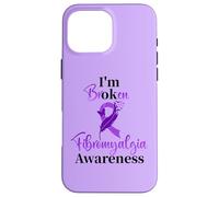 I'm OK Broken Fibro Ribbon Fibromyalgia Awareness Spoonie Case for iPhone 16 Pro Max