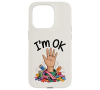 I'm OK Funny Sewing Chaos Crafting Humor Design Case for iPhone 15 Pro