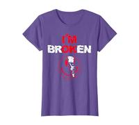 I'm Ok I'm Broken Invisible Illness Confused Smile Im Broken T-Shirt
