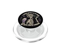 I'm Okay And We Both Started Laughing Funny Skeleton PopSockets PopGrip for MagSafe