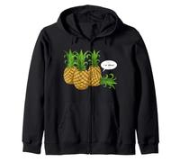 I'm Okay! Funny Talking Pineapple Fell Down But Not Hurt Zip Hoodie