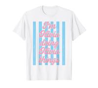I'm Olivia Doing Olivia Things Cute Girl's Stripe T-Shirt