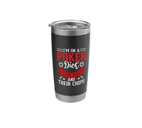 I'm On A Poker Diet I Eat Fish and Their Chips Stainless Steel Insulated Tumbler