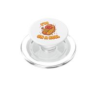 I'm On A Roll Funny Sausage Pun Cartoon Design PopSockets PopGrip for MagSafe