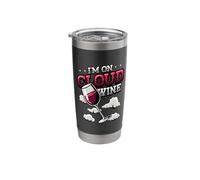 I'm On Cloud Wine Funny Wine Lover Stainless Steel Insulated Tumbler
