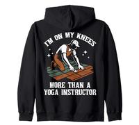 I'm On My Knees Flooring Installer Floor Installing Tiler Zip Hoodie