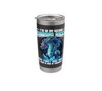 I'm On My Second Guardian Angel My First One Quit Dragon Stainless Steel Insulated Tumbler