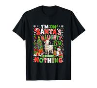 I'm On Santa's Xmas Naughty List Regret Nothing Santa Goat T-Shirt