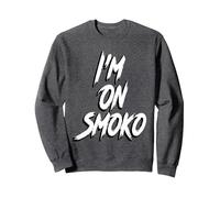I'm On Smoko Funny Australia The Chats Straya Aussie Punk Sweatshirt, Adult Unisex, Dark Heather Grey, Small