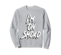 I'm On Smoko Funny Australia The Chats Straya Aussie Punk Sweatshirt, Adult Unisex, Heather Grey, Small