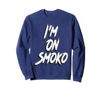 I'm On Smoko Funny Australia The Chats Straya Aussie Punk Sweatshirt, Adult Unisex, Navy Blue, Medium