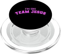 Im On Team Jesus Scripture Bible Verse Christian Prayer Lord PopSockets PopGrip for MagSafe