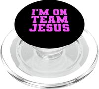 Im On Team Jesus Scripture Bible Verse Christian Prayer Lord PopSockets PopGrip for MagSafe