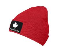I'm On The Eh Team Canada Canadian,Knitted Hats, Knitted Skull Hats, Pullover Hats, Unisex Black