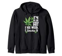 I'm On The Seaweed Diet I See Weed I Smoke It Zip Hoodie