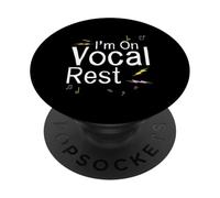 I'm On Vocal Rest Singer Voice Recovery PopSockets Adhesive PopGrip
