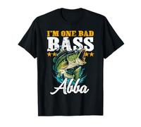 I'm One Bad Bass Fishing Abba Funny Fisherman Jokes T-Shirt
