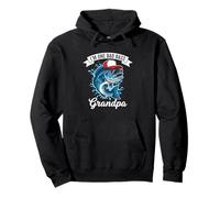 I'm One Bad Bass Grandpa Bass Fishing Father's Day Pullover Hoodie