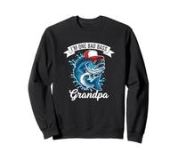 I'm One Bad Bass Grandpa Bass Fishing Father's Day Sweatshirt