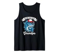 I'm One Bad Bass Grandpa Bass Fishing Father's Day Tank Top