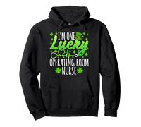 I'm One Lucky Operating Room Nurse St Patricks Day OR Nurse Pullover Hoodie