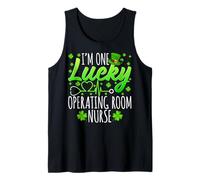I'm One Lucky Operating Room Nurse St Patricks Day OR Nurse Tank Top