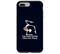 I'm Only Doing This For Pizza Funny Yoga Poses Skeleton Case for iPhone 7 Plus/8 Plus