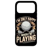 Im Only Happy When Im Playing Golf Game Sport Case for iPhone 17 Pro Max