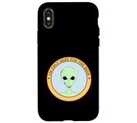 I'm Only Here For The Beer (Funny Alien Statement) Case for iPhone X/XS