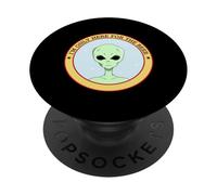 I'm Only Here For The Beer (Funny Statement & Alien Graphic) PopSockets Adhesive PopGrip