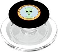 I'm Only Here For The Beer (Funny Statement & Alien Graphic) PopSockets PopGrip for MagSafe