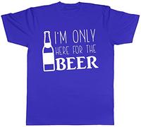 I'm Only Here for The Beer Mens Short Sleeve T-Shirt Blue