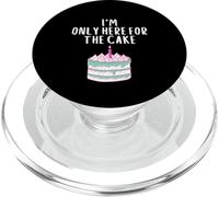I'm only here for the cake funny pink meme wedding cakes PopSockets PopGrip for MagSafe