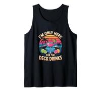 Im Only Here for The Deck Drinks Cruise Cocktail Tank Top