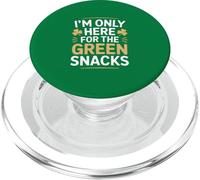 I'm Only Here For The Green Snacks St Patricks Day PopSockets PopGrip for MagSafe