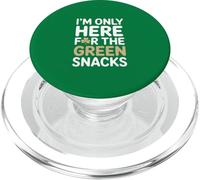 I'm Only Here For The Green Snacks St Patricks Day PopSockets PopGrip for MagSafe