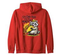 I'm Only Here For The Tacos Raccoon Taco Lover Zip Hoodie