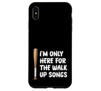 I'm Only Here For Walk Up Songs Baseball Player Fan Dad Mom Case for iPhone XS Max