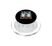 I'm Only Here To Ride The Elevator Technician Elevator PopSockets PopGrip for MagSafe