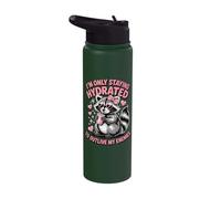 Im Only Staying Hydrated to Outlive My Enemies Stainless Steel Insulated Water Bottle