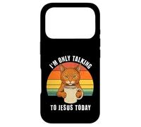 I'm Only Talking To Jesus Today Cat Coffee Case for iPhone 17 Pro
