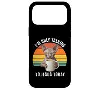 I'm Only Talking To Jesus Today Sphynx Cat Coffee Funny Case for iPhone 17 Pro Max